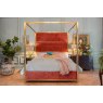 Hoxton Four Poster Bed - Coral